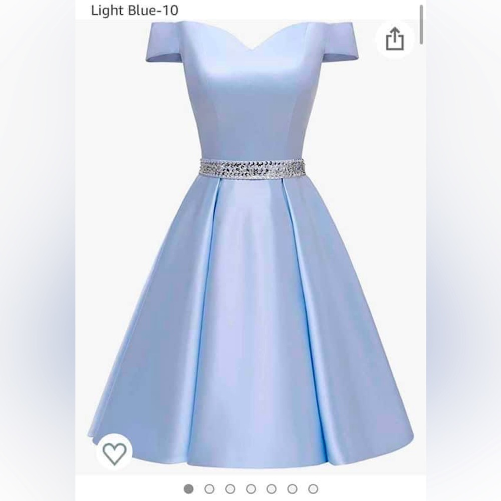 🤩- Beautiful blue party dress 👗 with pockets and stunning lace up corset ba…